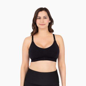 Kindred Bravely Simply Sublime Nursing Sports Bra, M Busty, Black